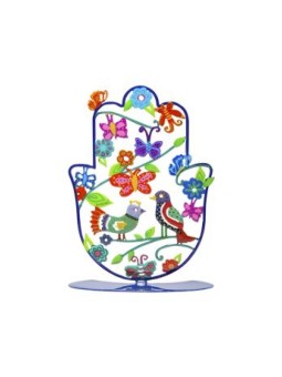 Yair Emanuel Hamsa Sculpture sur pied Oiseaux sur... | Décorations de table
