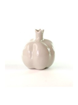 Décoratif Brillant Céramique Grenade Blanc | Cadeaux de Roch Hachana