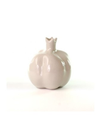 Décoratif Brillant Céramique Grenade Blanc | Cadeaux de Roch Hachana