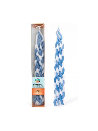 Bougie Havdalah tressée en cire de paraffine faite à la main Bl... | Bougies de la Havdala