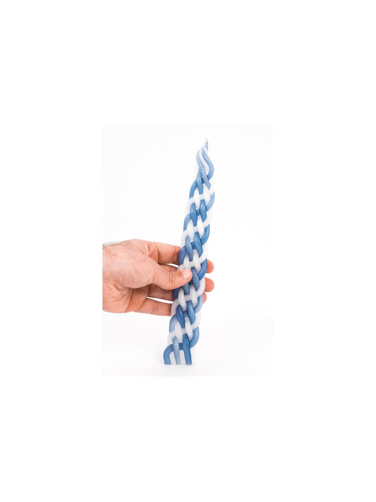 Bougie Havdalah tressée en cire de paraffine faite à la main Bl... | Bougies de la Havdala