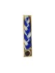 Mini deux en un tressé bleu et blanc Havdalah... | Bougies de la Havdala