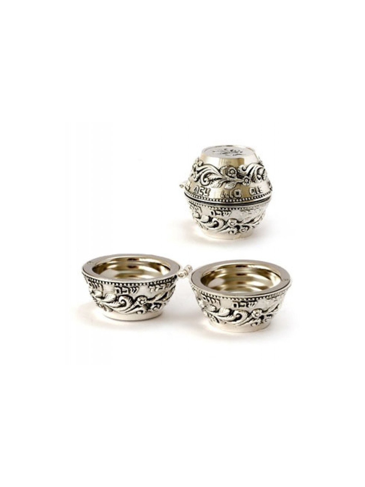 Canette de voyage gravée compacte plaquée argent... | Bougeoirs de voyage