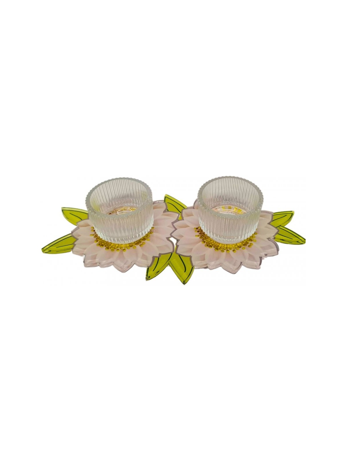 Dorit Judaica Lucite Shabbat Chandeliers Petit Rose... | Chandeliers