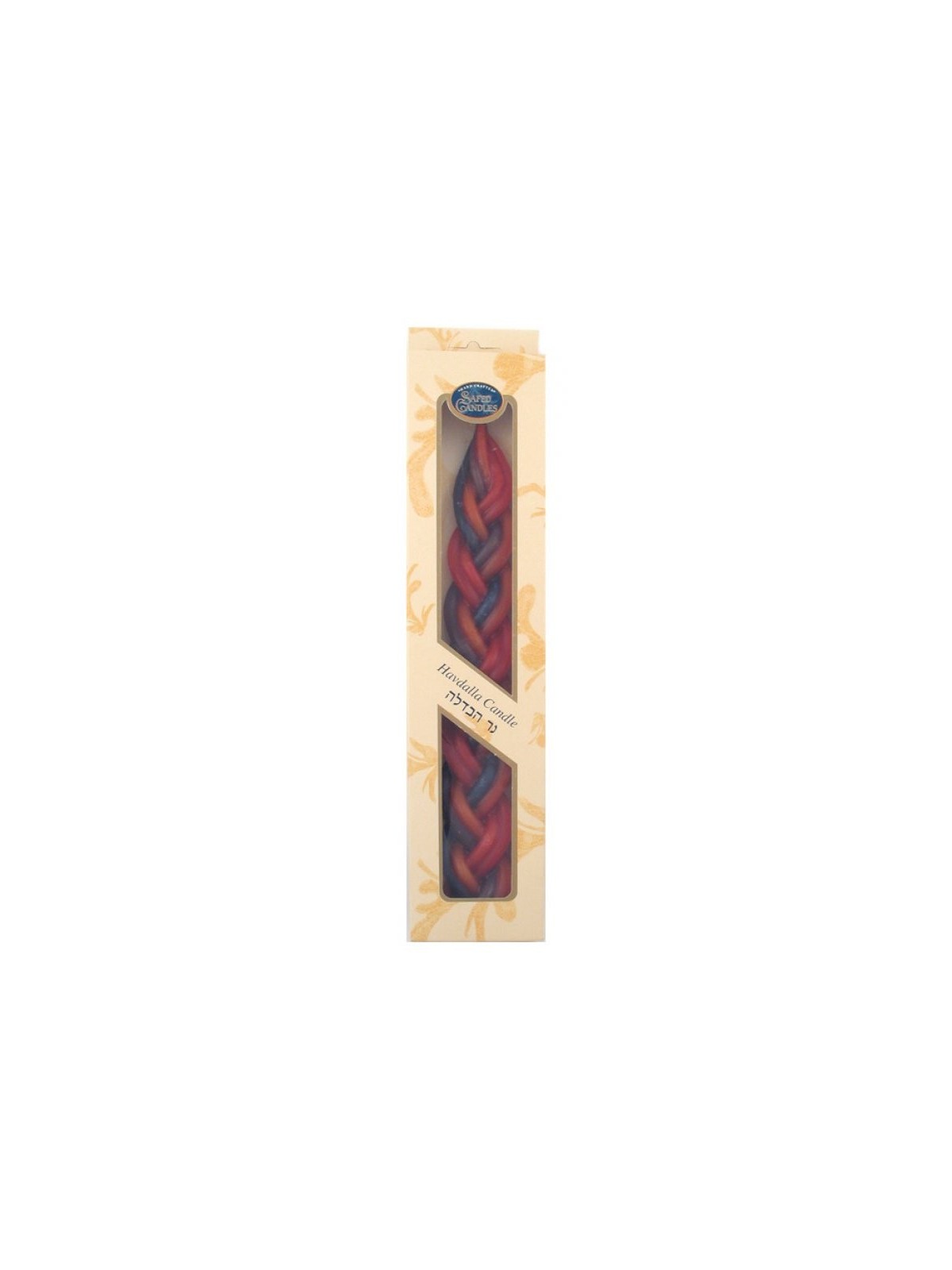 Bougie Havdalah tressée en cire d'abeille fabriquée à la main Large... | Bougies de la Havdala