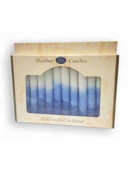 Decorative Handmade Galilee Shabbat Candles White... | Sabbath Candles