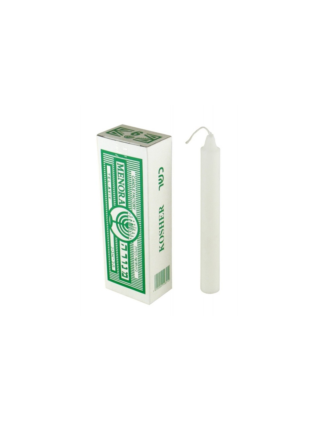 Bougies de Shabbat standard casher, boîte de 6 | Bougies de sabbat