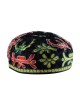 Kippa brodée à la main bucharienne noire | Meilleures ventes