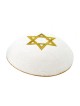 Kippa tricotée Étoile d’Or de David | Kippa tricotée