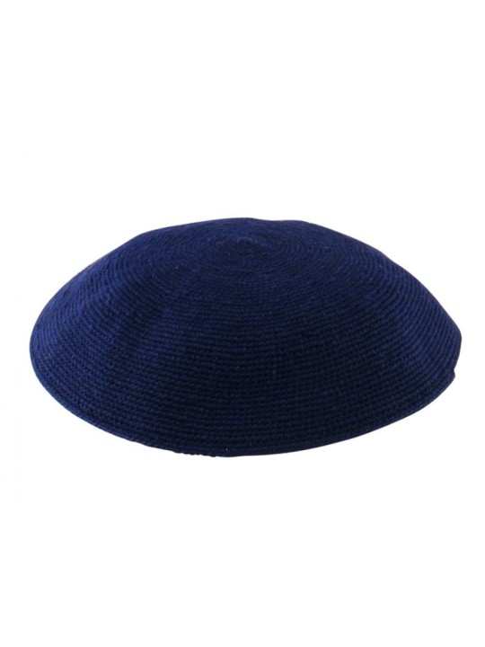 Kippa tricotée DMC Bleu Foncé | Kippa tricotée