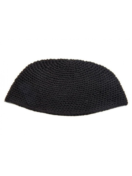 Kippa Frik DMC noire de qualité supérieure faite à la main | Frik Kippa