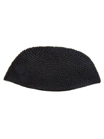 Kippa Frik DMC noire de qualité supérieure faite à la main | Frik Kippa