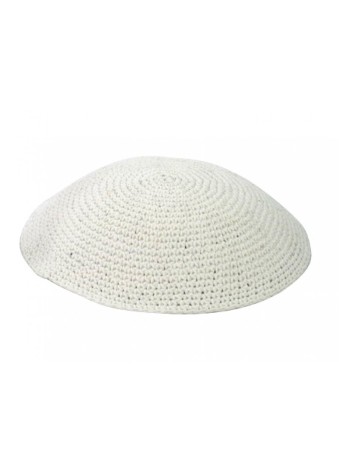 Kippa tricotée épaisse blanche | Kippa tricotée