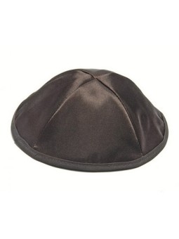 Kippa en satin noir | Kippa en satin