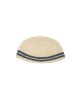 Frik Kippah Beige avec rayures grises | Frik Kippa
