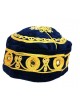 Pack of 3 Velvet and Gold Bucharian Kippah Assorte... | Buchari Kippah