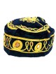 Pack of 3 Velvet and Gold Bucharian Kippah Assorte... | Buchari Kippah