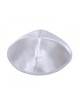 Kippa en satin argenté clair | Kippa en satin