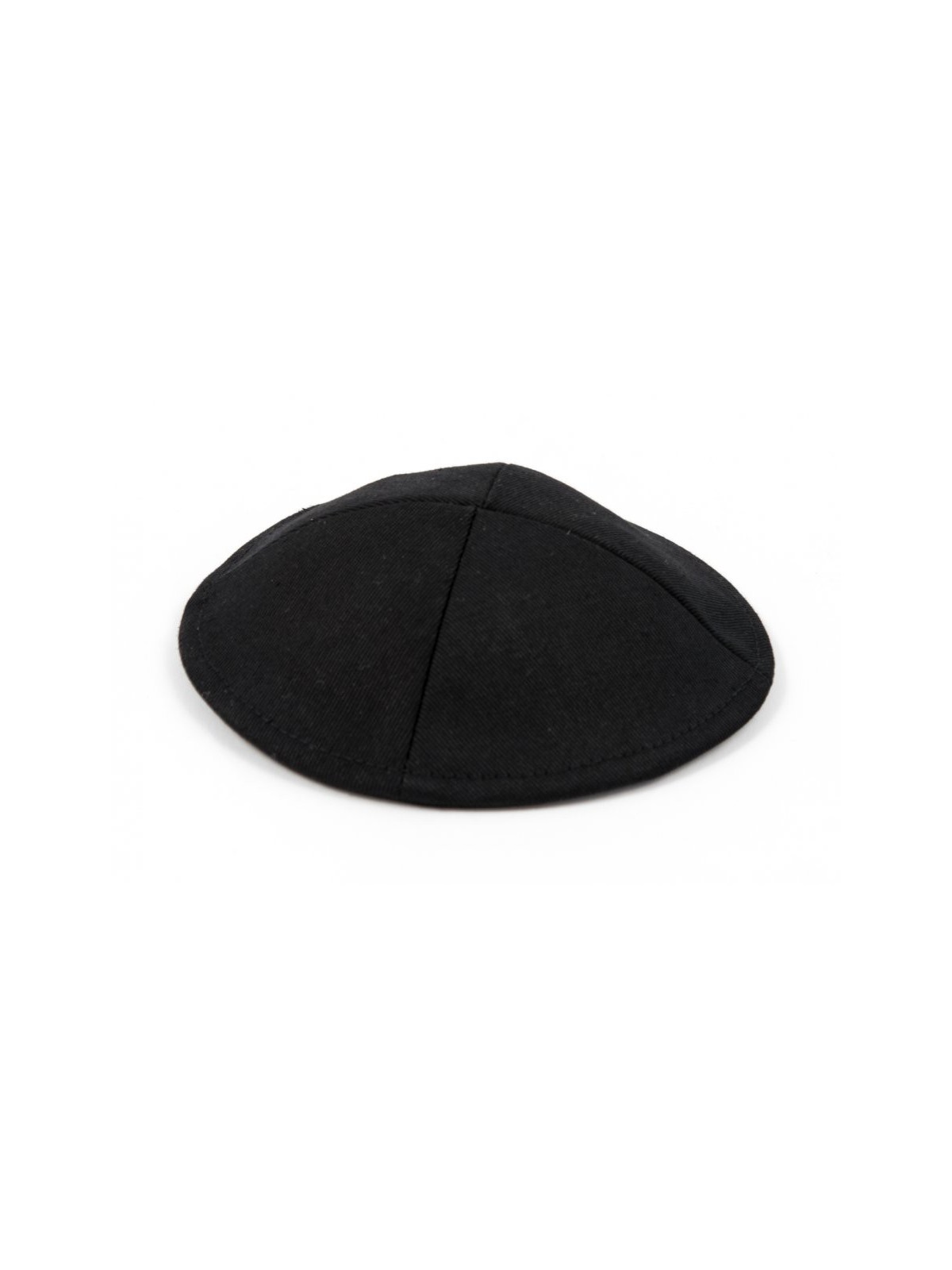 Kippa en tissu noir avec clip attaché | Kippa en tissu