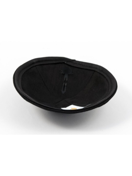 Kippa en tissu noir avec clip attaché | Kippa en tissu