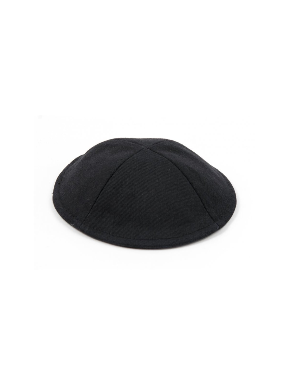 Kippa en tissu noir avec clip attaché | Kippa en tissu