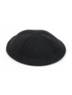 Kippa en tissu noir avec clip attaché | Kippa en tissu