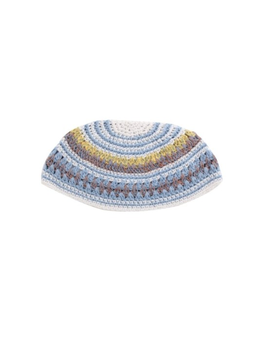 Frik Kippah in Light Colored Stripes | Frik Kippah
