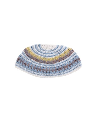 Frik Kippah in Light Colored Stripes | Frik Kippah