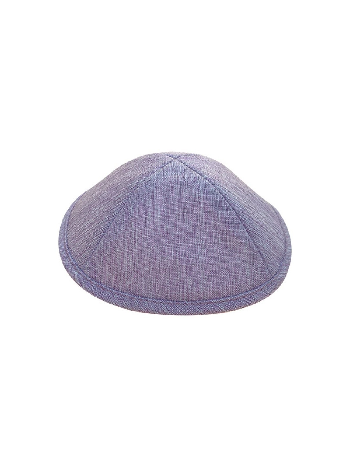 Kippa en tissu violet avec un look denim, option deux tailles | Kippa en lin
