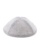 Kippa en lin gris clair Yarmulke Pin Spot Design | Kippa en lin