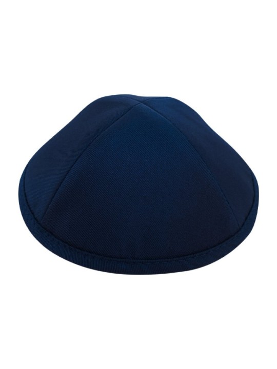 Kippa classique en tissu bleu foncé | Kippa en satin