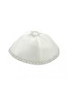 Satin Kippah With Silver Star Of David | Satin Kippah