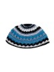 Frik Kippah avec des rayures en noir blanc et des nuances de... | Frik Kippa