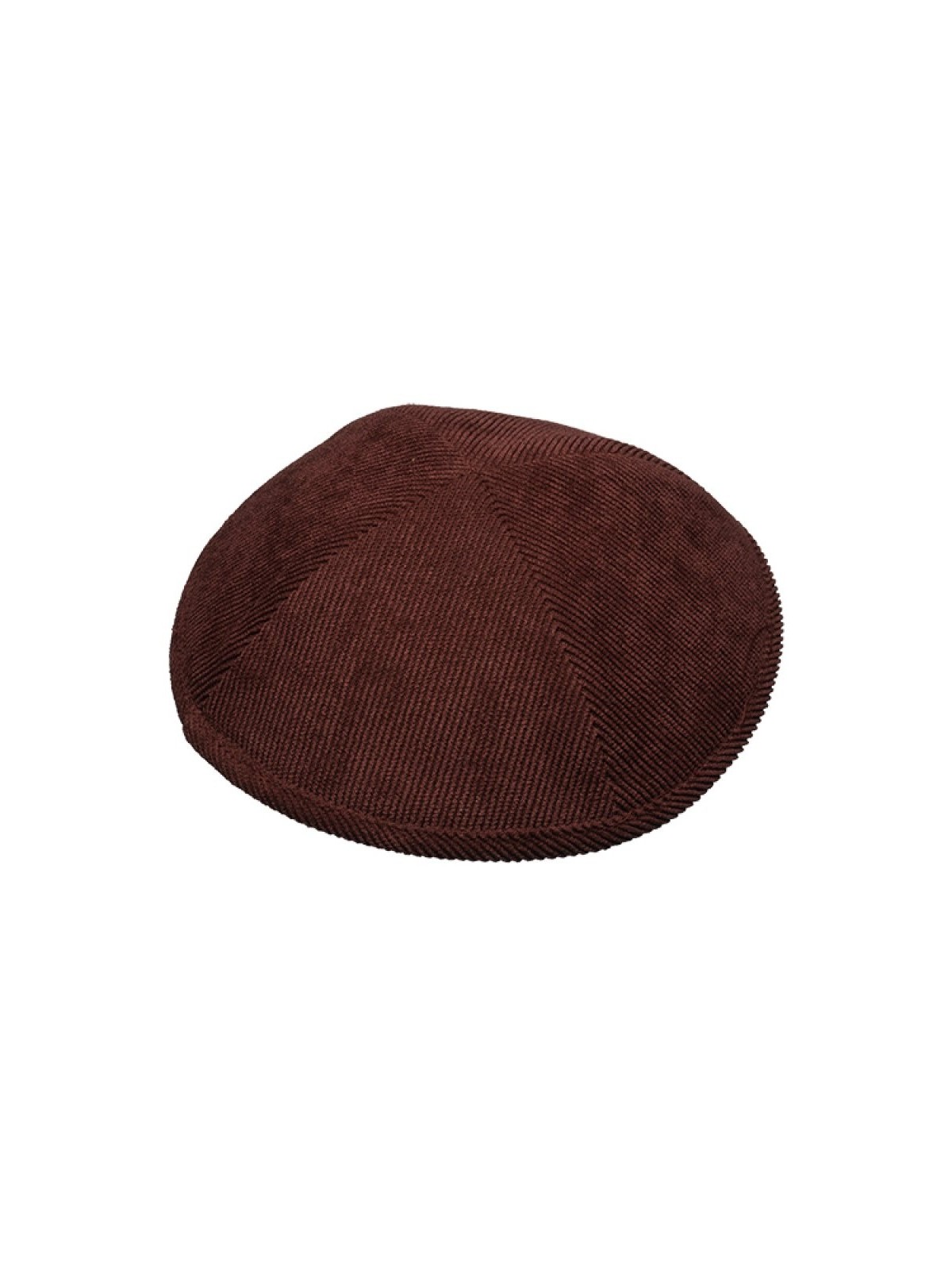 Kippa en velours côtelé marron | Kippa en tissu