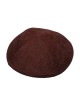 Kippa en velours côtelé marron | Kippa en tissu