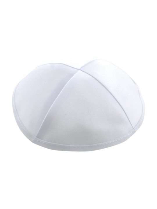 Kippa en térylène blanc | Kippa en satin
