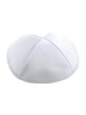 Kippa en térylène blanc | Kippa en satin