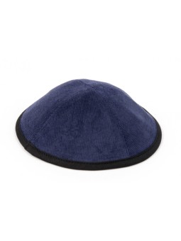 Kippa en velours côtelé avec clip attaché | Kippa en tissu