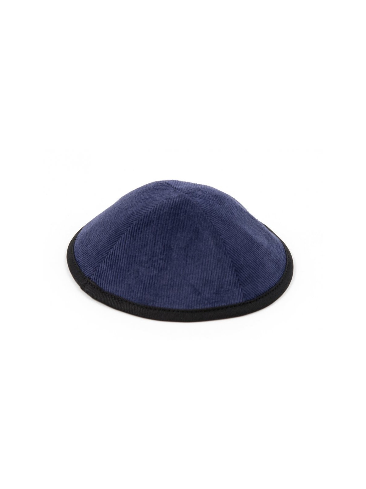 Kippa en velours côtelé avec clip attaché | Kippa en tissu