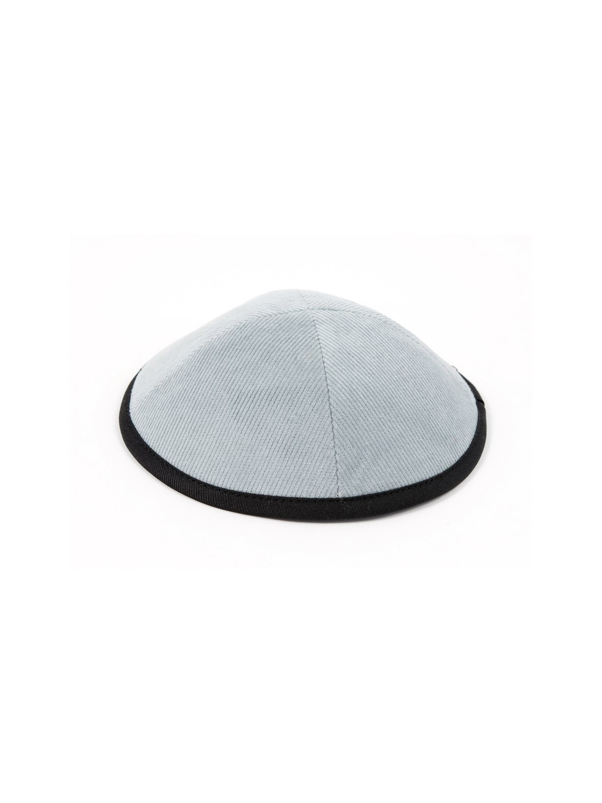 Kippa en velours côtelé avec clip attaché | Kippa en tissu