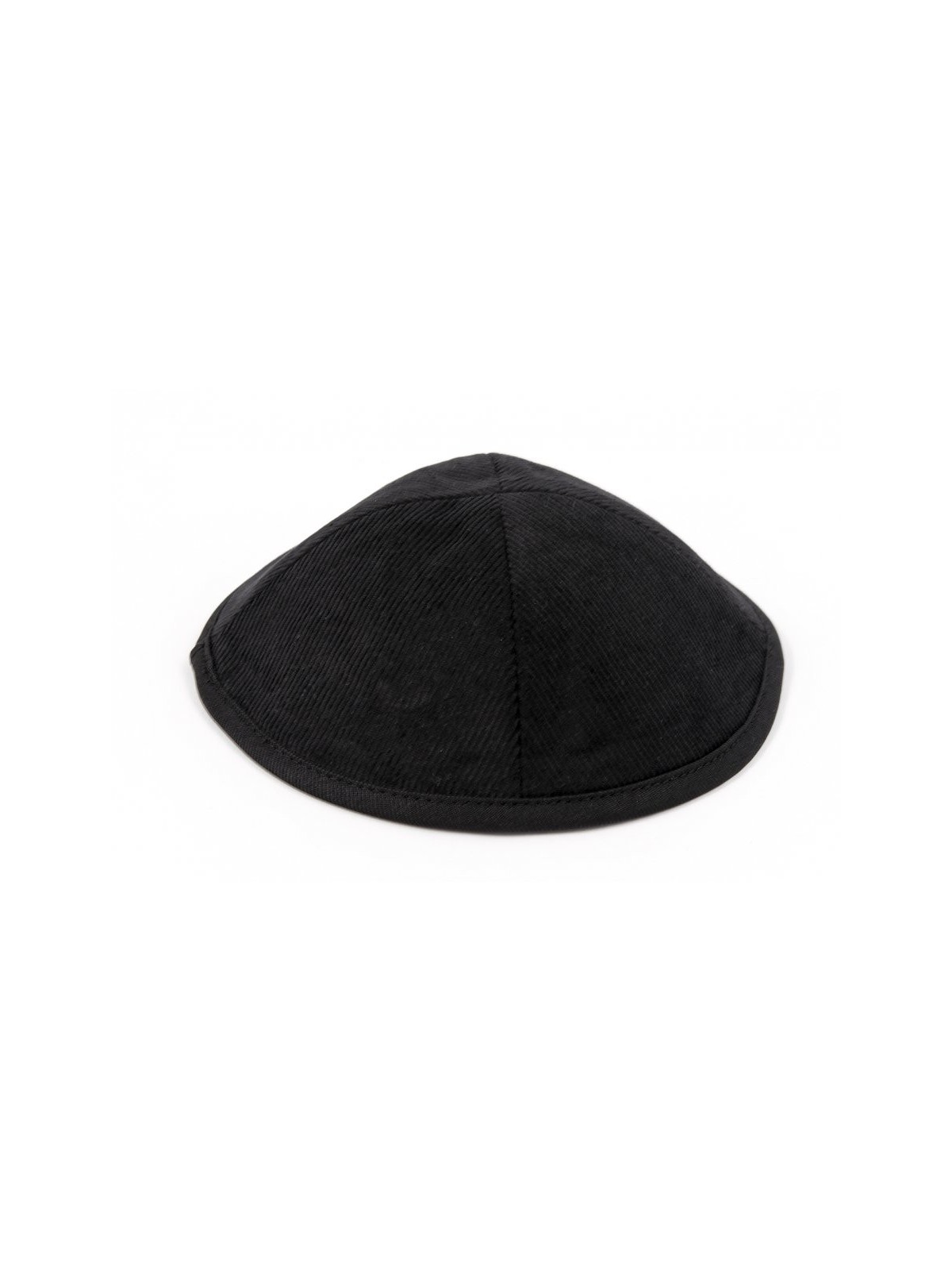 Kippa en velours côtelé avec clip attaché | Kippa en tissu