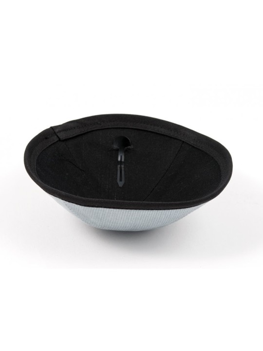 Kippa en velours côtelé avec clip attaché | Kippa en tissu