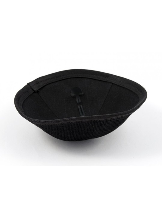 Kippa en velours côtelé avec clip attaché | Kippa en tissu