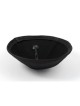 Black Gray Fabric Kippah with Textured Design Hidden... | Cloth Kippah
