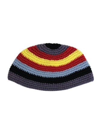 Frik Kippah à larges rayures multicolores | Frik Kippa