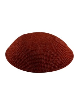 Kippa tricotée marron DMC | Kippa tricotée