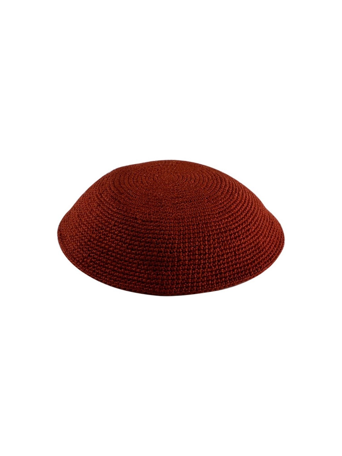 Kippa tricotée marron DMC | Kippa tricotée