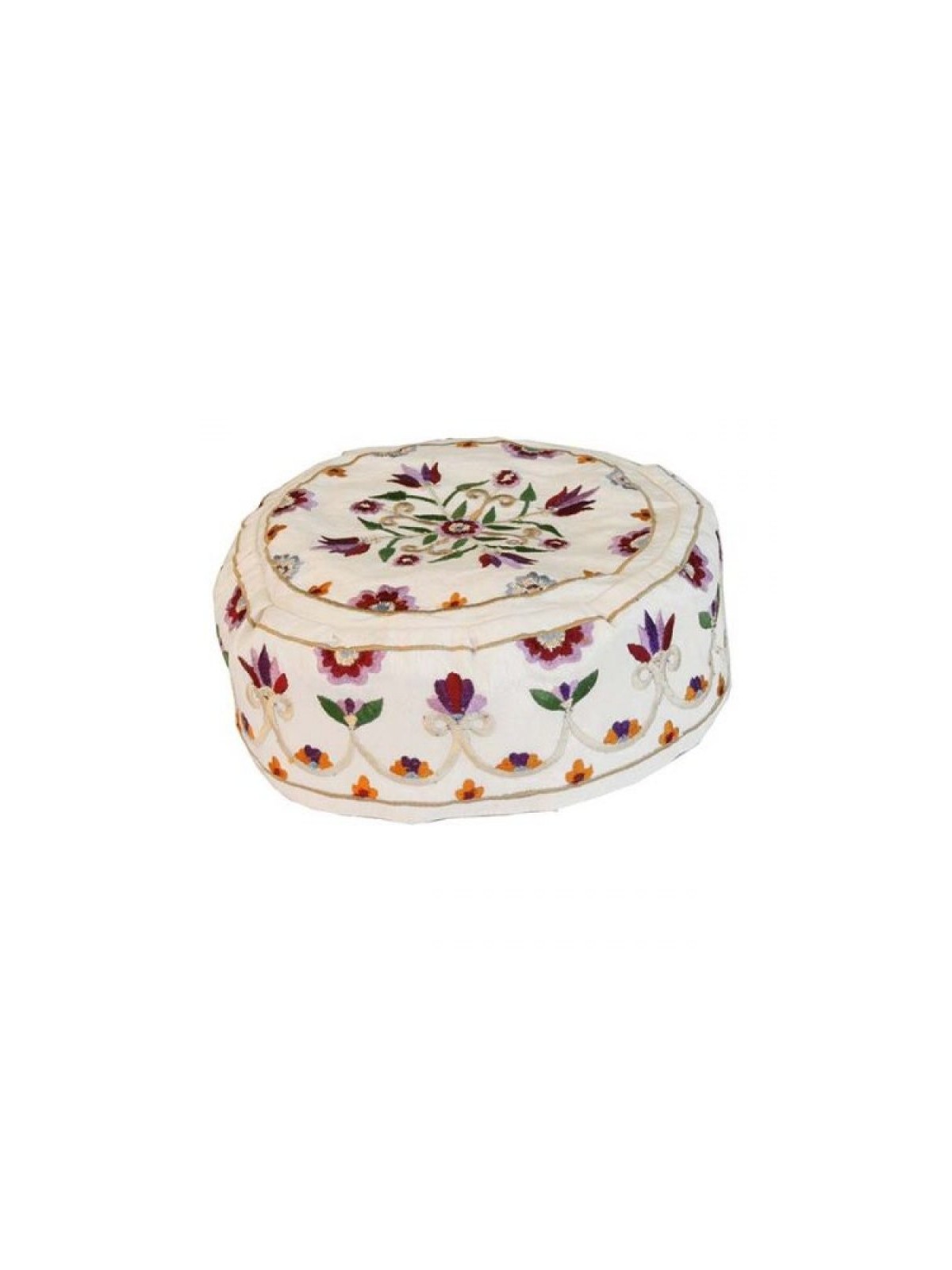 Yair Emanuel Embroidered Bucharian Hat K... | Kippot & Hats by Emanuel