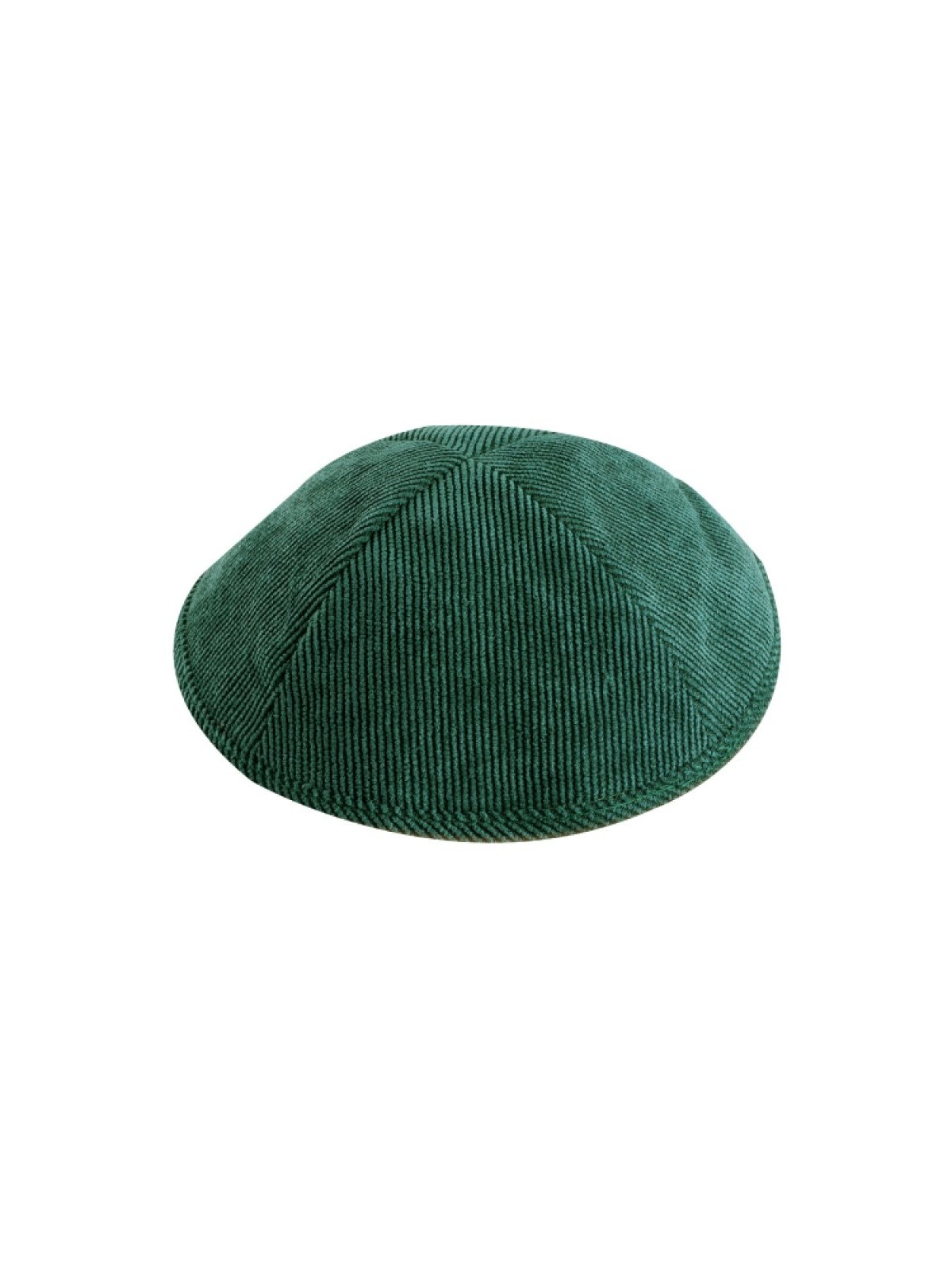 Kippa en velours côtelé vert | Kippa en tissu