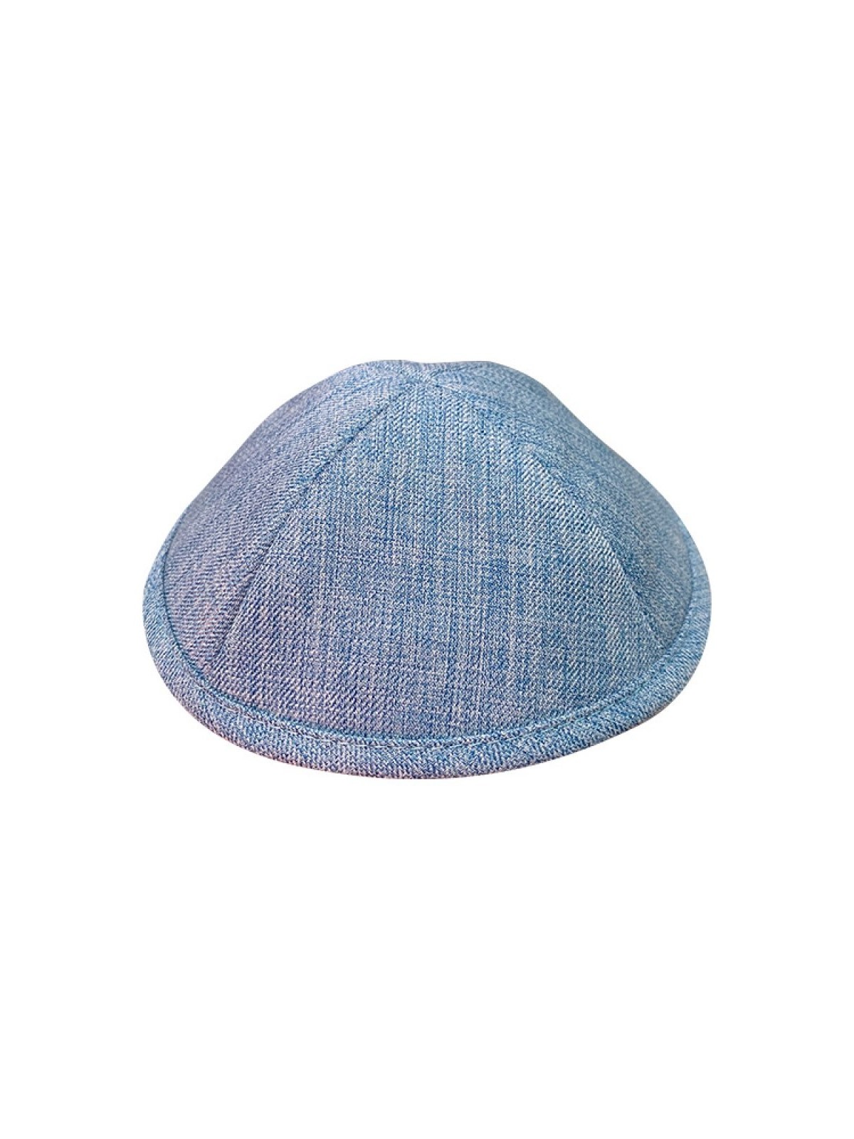 Tissu de style denim Kippah Bleu clair Deux tailles Option | Kippa en lin